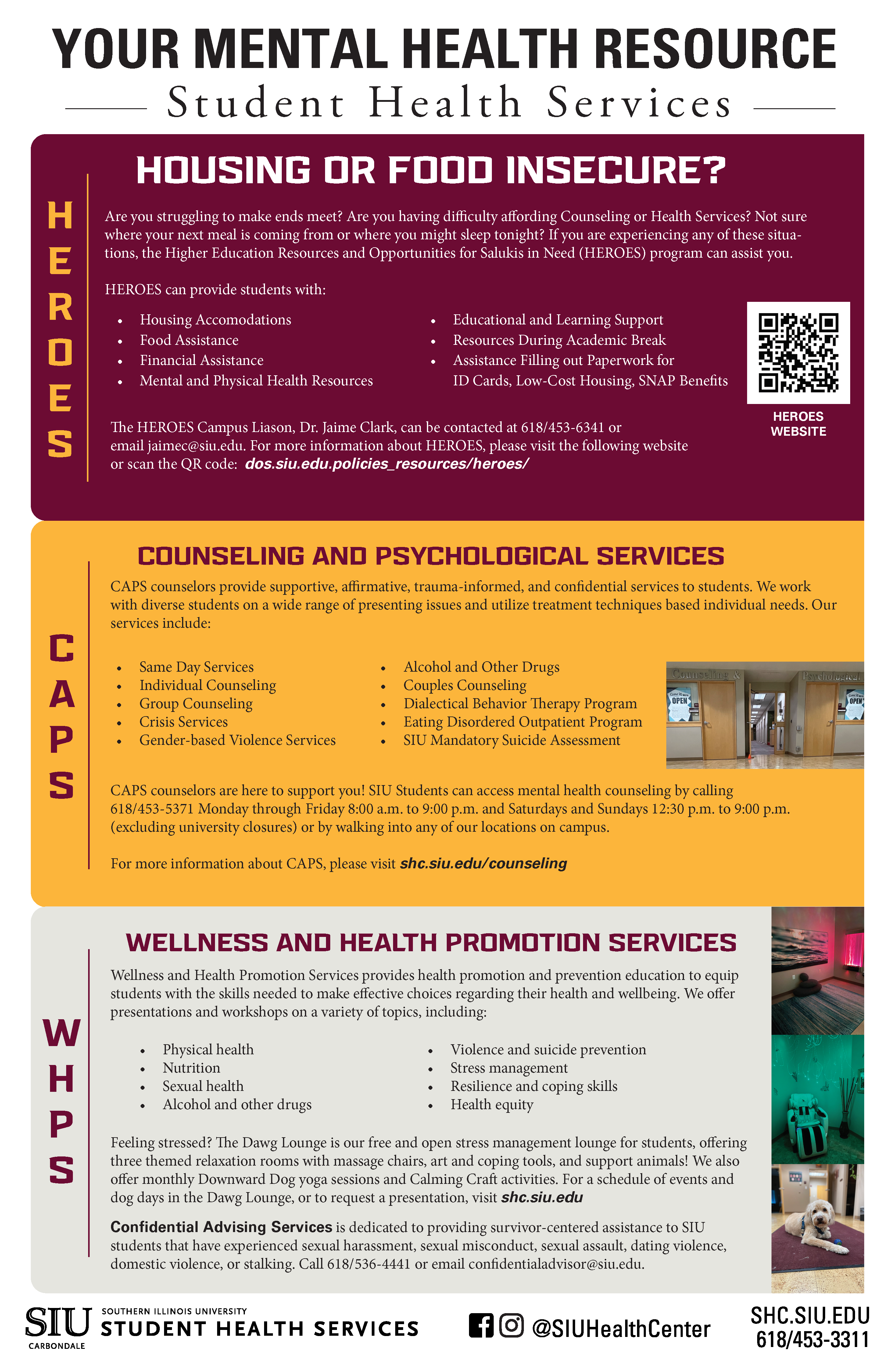 SHS Mental Health Resources